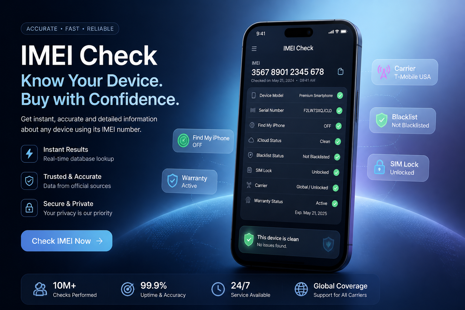 iPhone IMEI / Carrier Check