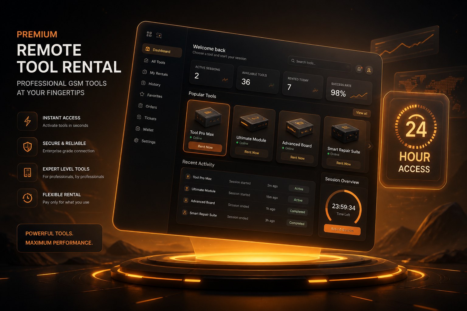 Hydra Tool Rent — 24 Hours